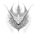 dragon scales human heart scars tattoo design idea