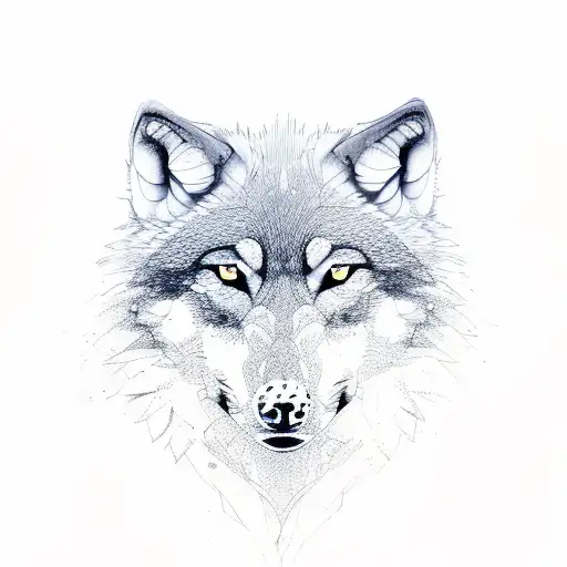 wolf whitin tree roots  tattoo design idea