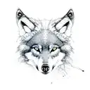 wolf whitin tree roots  tattoo design idea