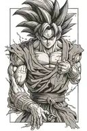 goku tattoo design idea