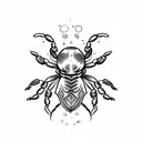 scorpion surrounded by the seven deadly sins tattoo design idea