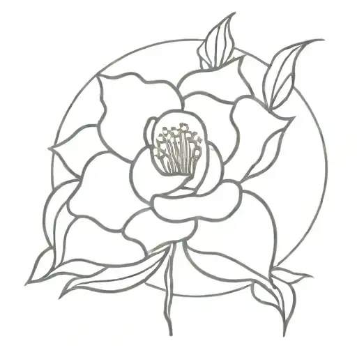 April, July, September birth flower tattoo design idea