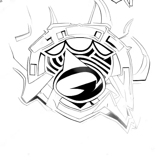 logo design incorporating the DC comics iconography for King Shark, Harley Quinn, Deadshot, Captain Boomerang tattoo design idea