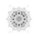 ranunculus mandala tattoo design idea