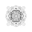 ranunculus mandala tattoo design idea