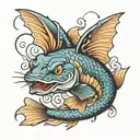 catfish tattoo design idea