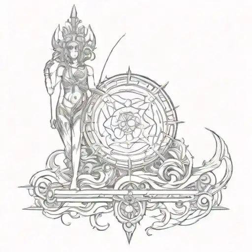 eternal ruler tattoo design idea