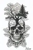  Scales/scallop Trees Niko Maxwell Topo Mtns Niko drawing Kids handwriting  Skull Evo crown  Snowflake Waves Top of my h tattoo design idea