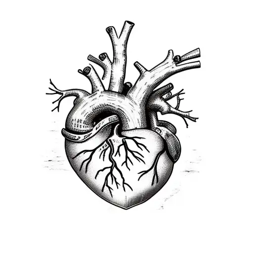 kintsugi human heart tattoo design idea