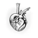 kintsugi human heart tattoo design idea