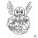 no face, Ghibli, spirited away tattoo design idea