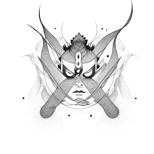 shikamaru nara with his shadows tattoo design idea