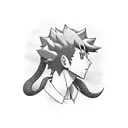 shikamaru nara with his shadows tattoo design idea