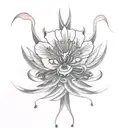 Lycoris radiata  tattoo design idea