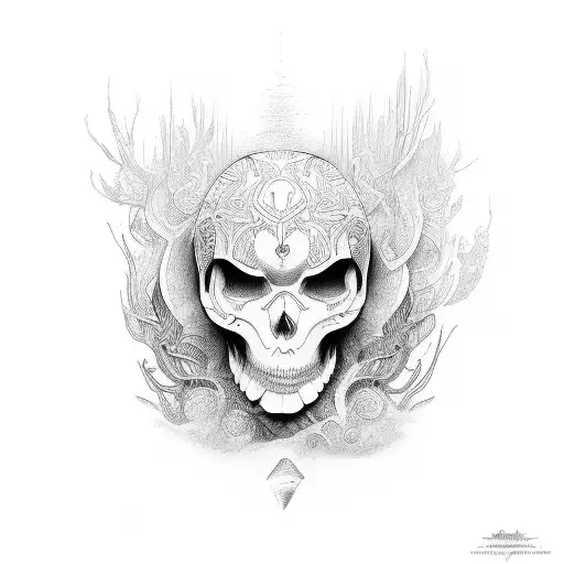 vertical write M A D tattoo design idea