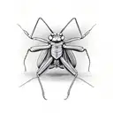 praying mantis tattoo design idea