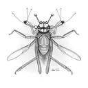 praying mantis tattoo design idea