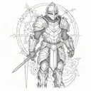  full armor of god tattoo design idea