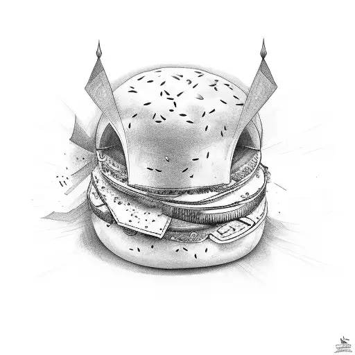 Everything bagel tattoo design idea