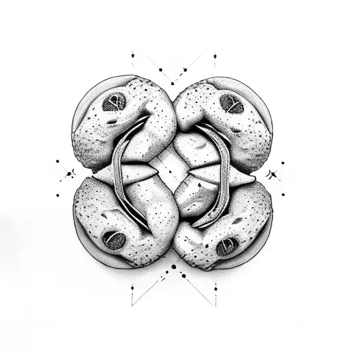 Everything bagel tattoo design idea
