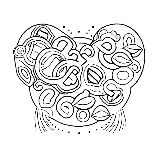 Everything bagel tattoo design idea