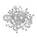 Everything bagel tattoo design idea