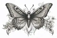 butterfly tattoo, don’t let this  darkness fool you,   all lights turned off,  can be turned on.  tattoo design idea