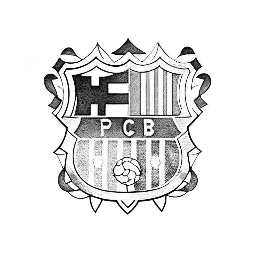 messi with barcelona logo as a shield tattoo design idea