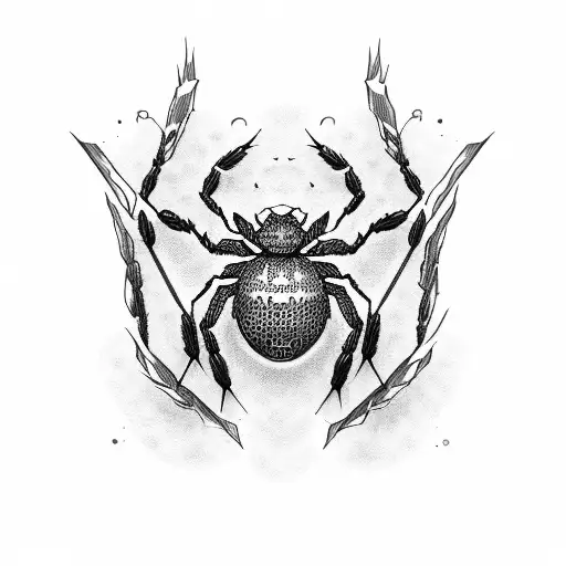 Spider tattoo design idea