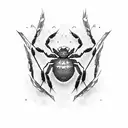 Spider tattoo design idea