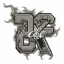 jersey with name erik and number 24 composed entirely tattoo design idea