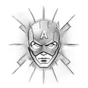 captain america tattoo design idea