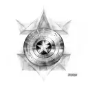 captain america tattoo design idea