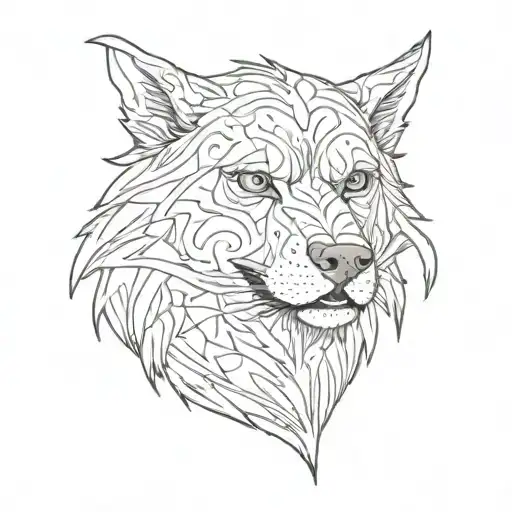 mad dog tattoo design idea