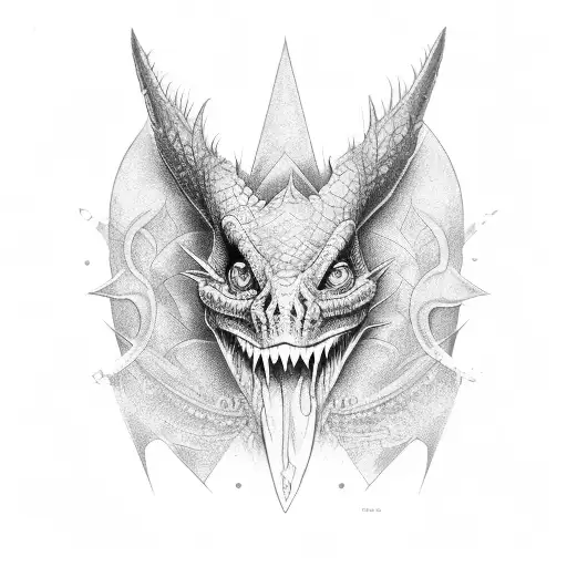 dacic draco tattoo design idea