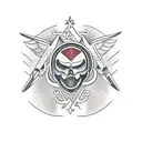 alfa e omega  tattoo design idea