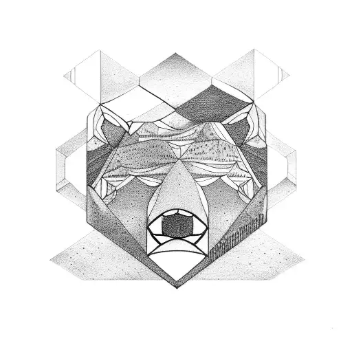 sleeping bear dunes tattoo design idea