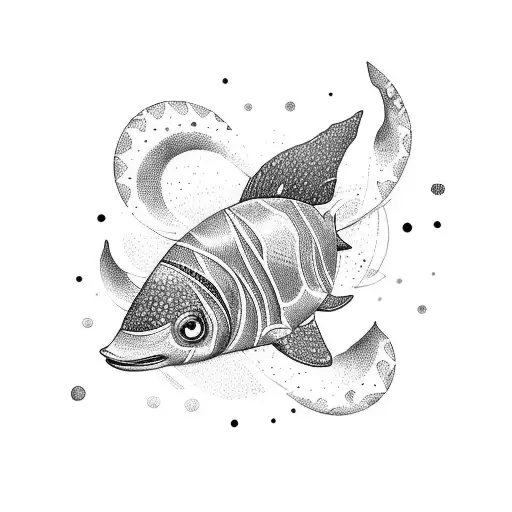 Tatouage fin, pour femme représentant un coquillage qui représente l'océan, avec un soleil. tattoo design idea