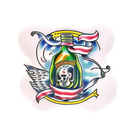 dancing pickle  tattoo design idea