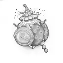 dancing pickle  tattoo design idea