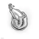 dancing pickle  tattoo design idea