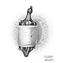 dancing pickle  tattoo design idea