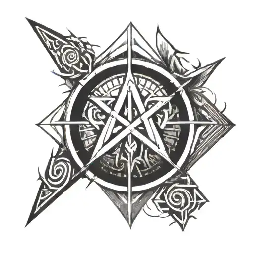 rune symbol turning negative energy into positive  tattoo design idea