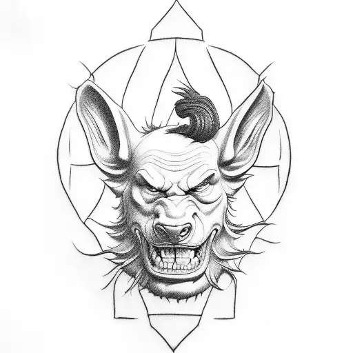Hades and cerebus  tattoo design idea