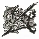 1989 & 1999 written vertically tattoo design idea