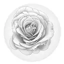 neo traditional roses in clouds tattoo design idea