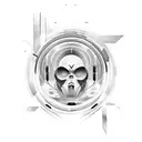 Incorporate futuristic sci-fi elements with psionic symbols intertwined with audio waves tattoo design idea