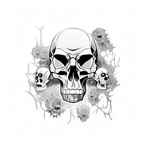 raven gothic black skull tatto design tattoo design idea