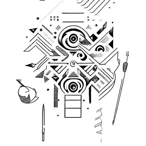 Graphic designer tools tattoo design idea