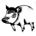 boar tattoo design idea